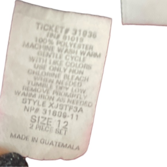 Elizabeth Williams vintage pink with velvet trim suit 2 piece set size 12 - Picture 7 of 8